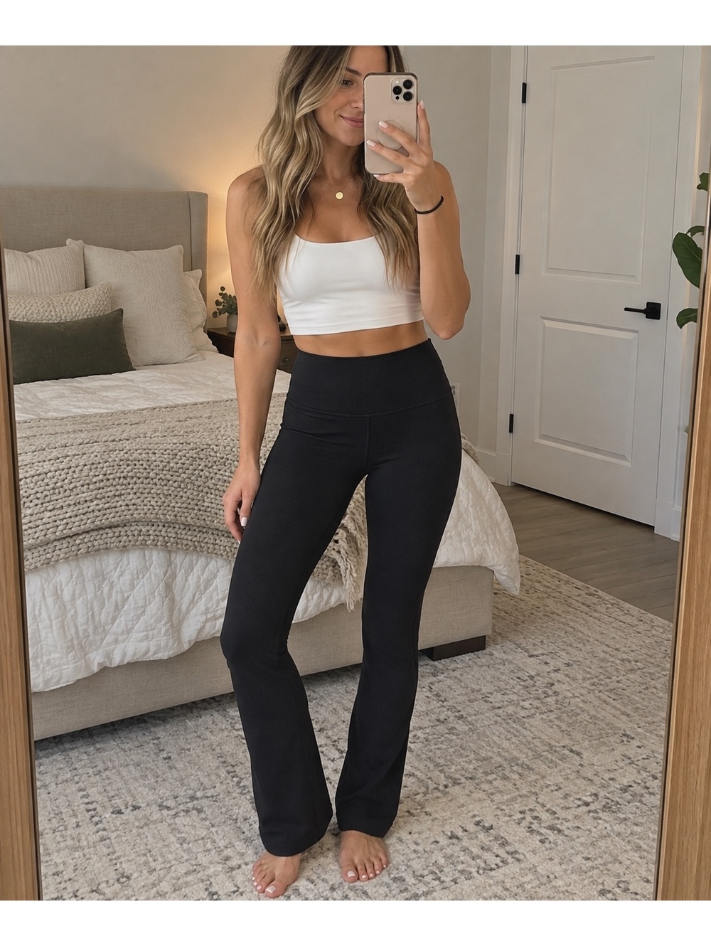 Lululemon Align High-Rise Ribbed Mini-Flared Pant *Regular Black